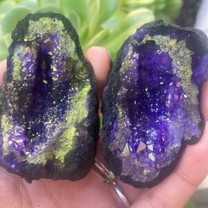 Dyed Geode cluster